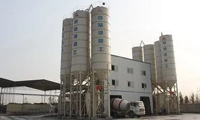 Dual HZS180 Ready Mix Concrete Batching Plants