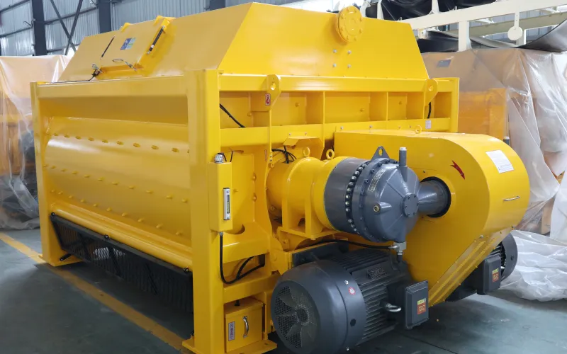 Twin Shaft Concrete Mixer